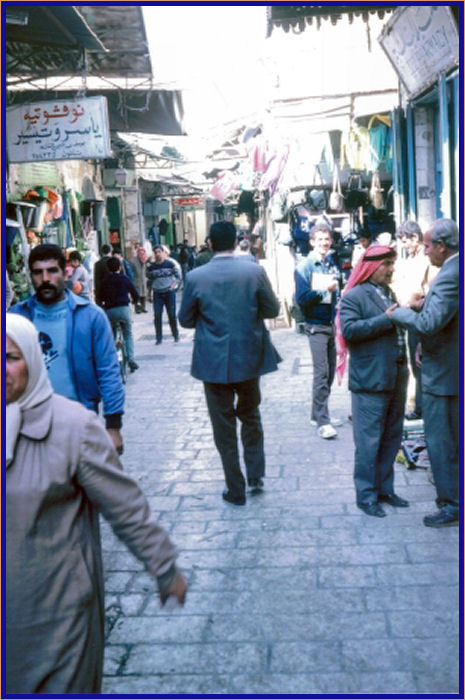 171 Walking through an Arab street market